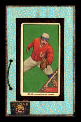 Picture, Helmar Brewing, T206-Helmar Card # 326, Hayward Rose, Red sweater, Catching Ball, Chicago Union Giants